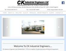 Tablet Screenshot of ck-ind.com